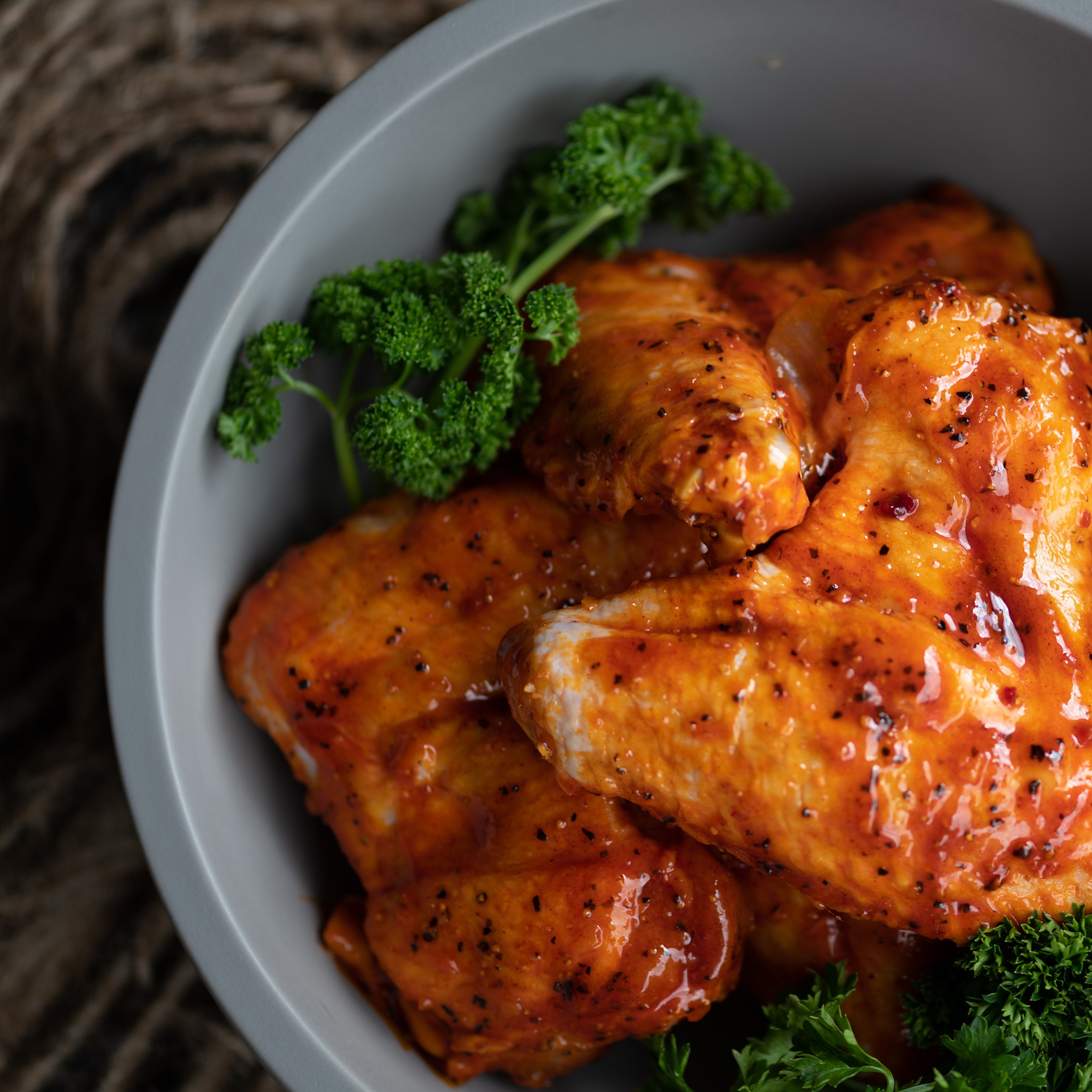 Gemarineerde vleugeltjes