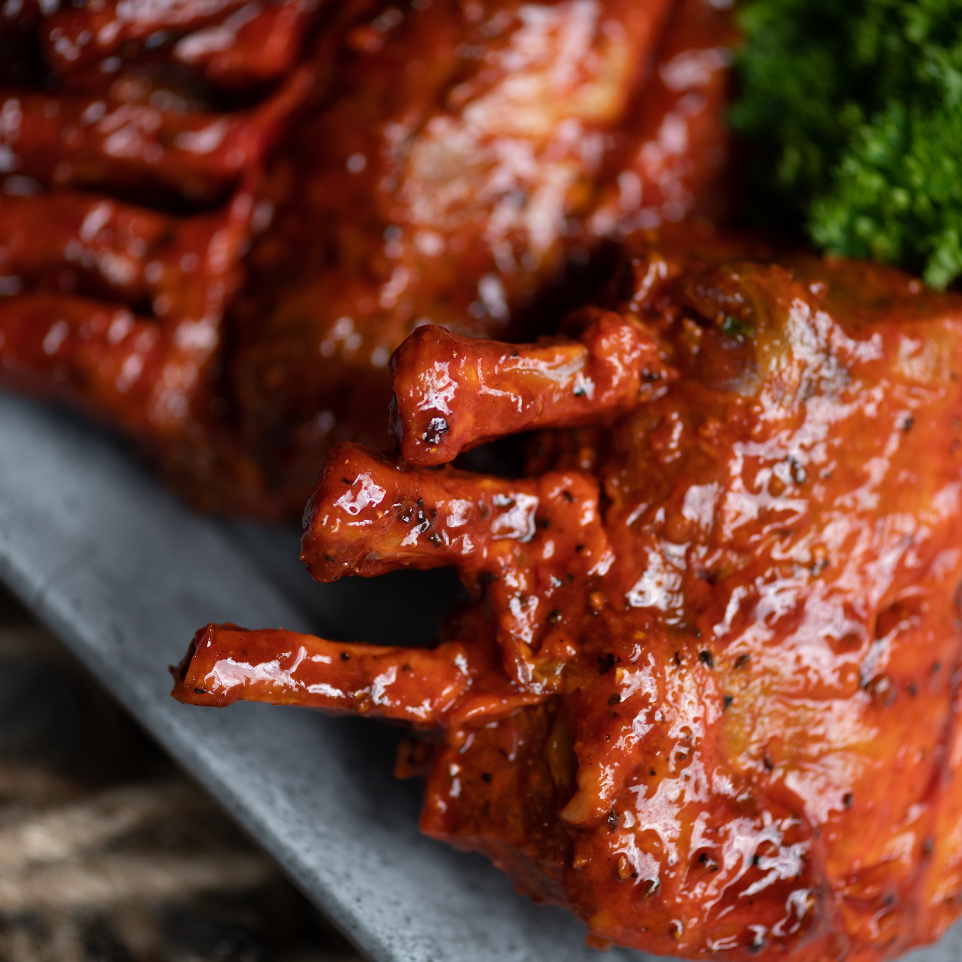 Gemarineerd lamskroontje